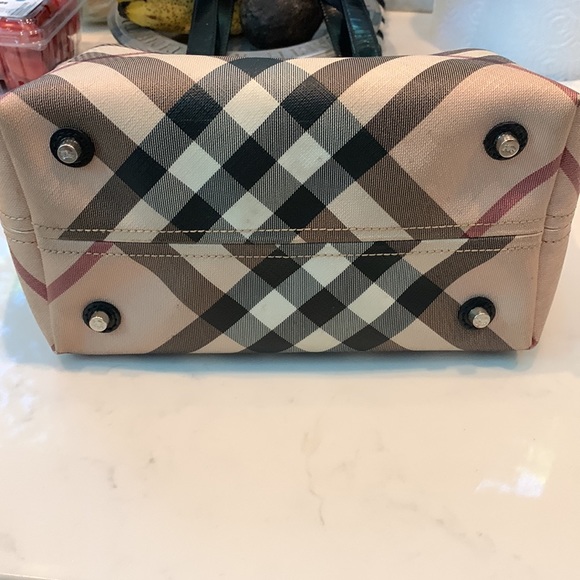 Authentic Burberry Nova Check Tote No Stains or Rips; all intact. - Picture 3 of 6